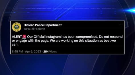 Hialeah PD’s official Instagram hacked